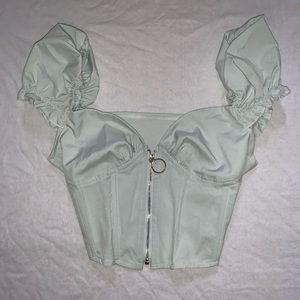 zip up crop top *SOLD*
